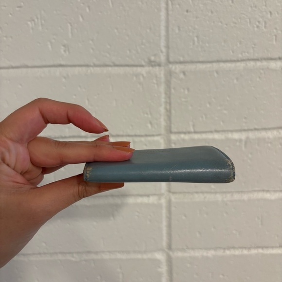 Saint Laurent vintage keyholder wallet in blue - Picture 10 of 13